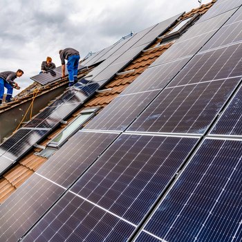 Photovoltaikanlage auf Hausdach